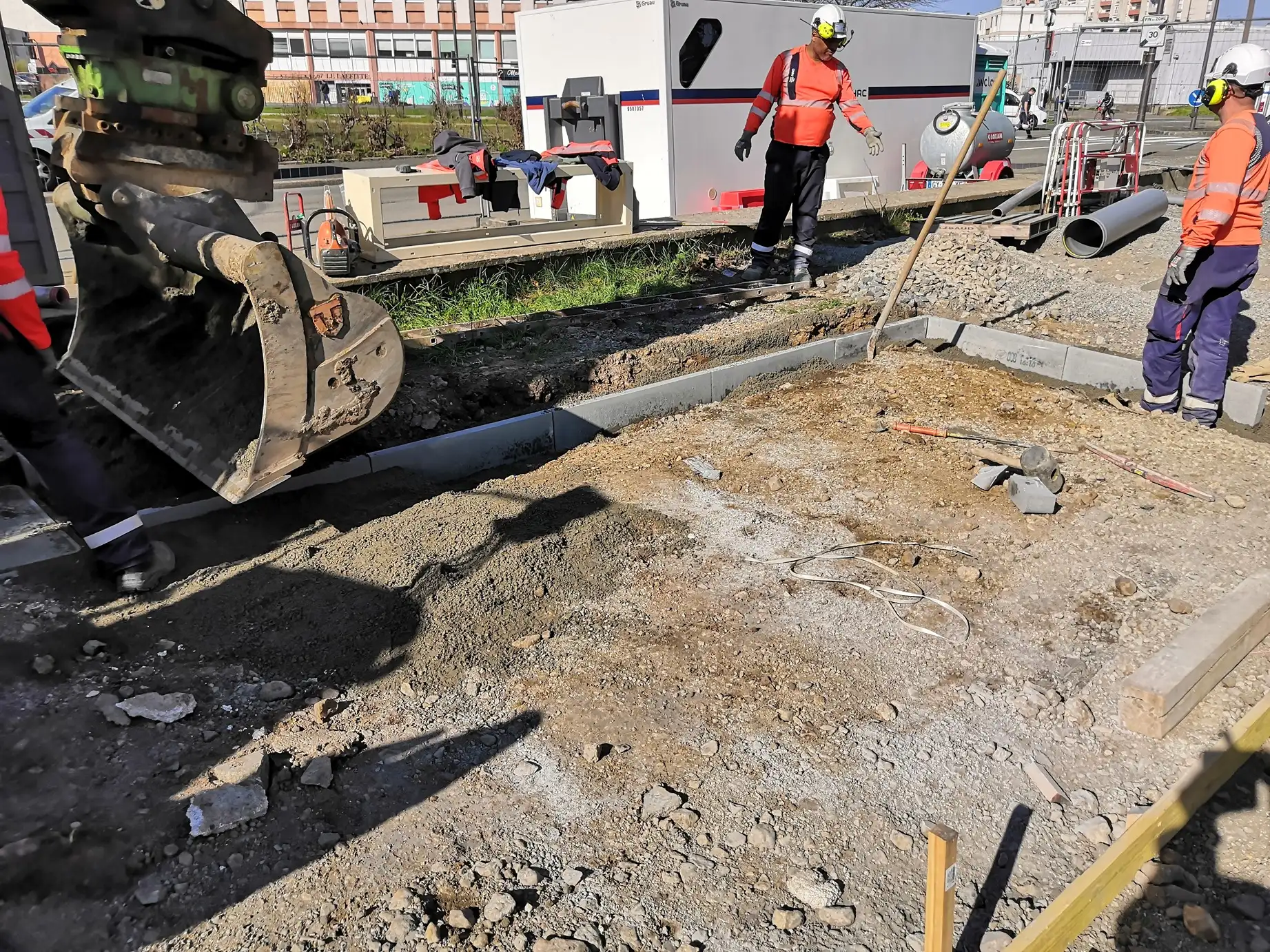 Réalité terrain après projection