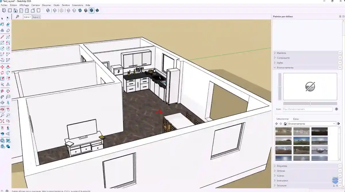 Capture logiciel Sketchup Pro Permis de construire Capture logiciel Sketchup Pro Permis de construire
