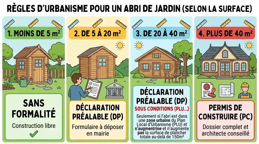 Les règles d'urbanisme pour un abri de jardin Les règles d'urbanisme pour un abri de jardin
