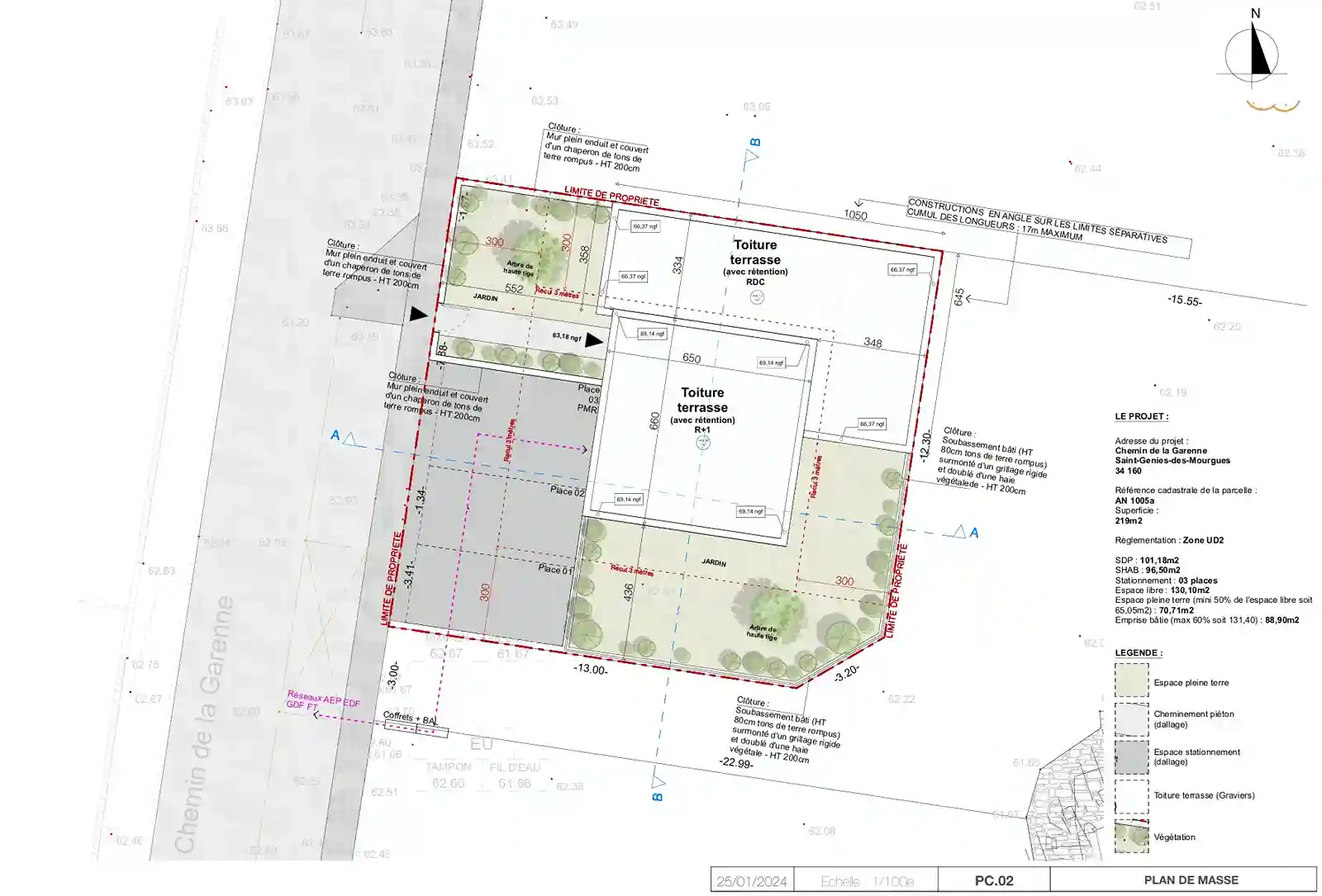 Exemple de plan de masse PCMI Exemple de plan de masse PCMI