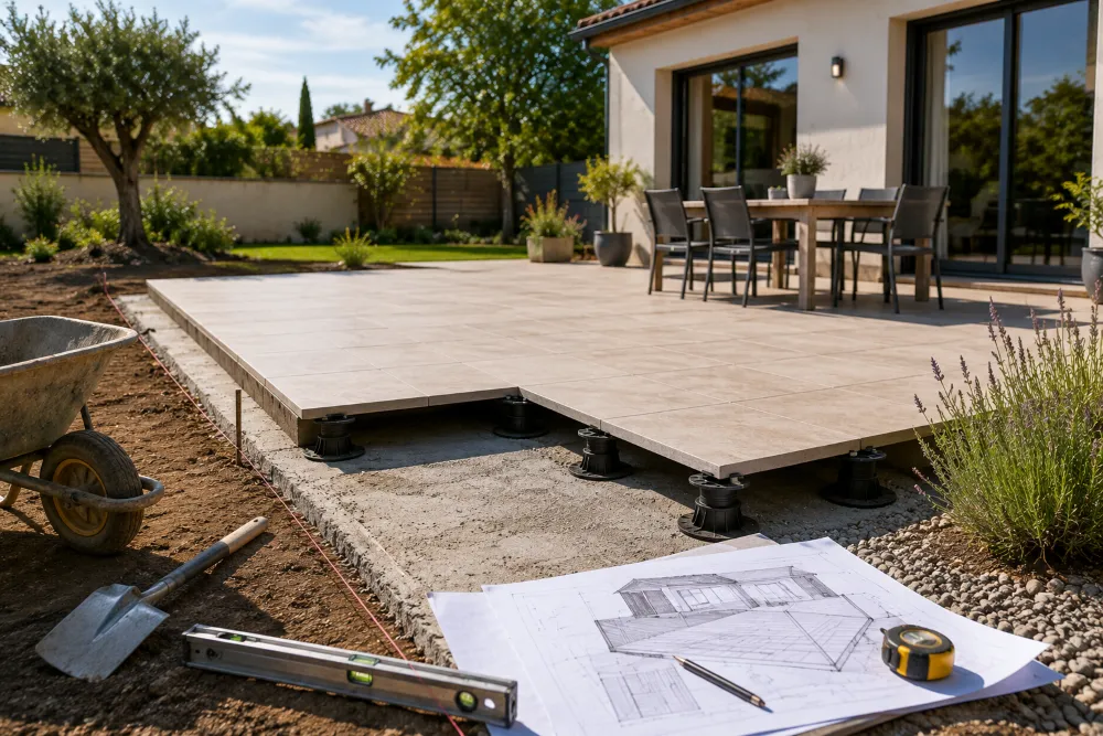 permis de construire ou déclaration préalable pour une terrasse