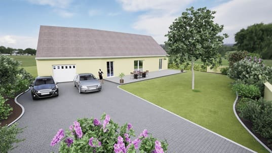 Aménagement extérieur et rénovation intérieure – Maison plain pied