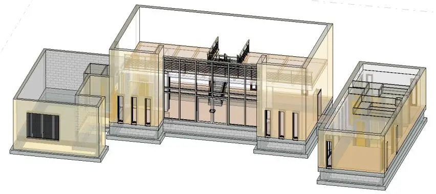 Vue 3D de la Villa Lisa avec transparence 25% – contrôle de la maquette