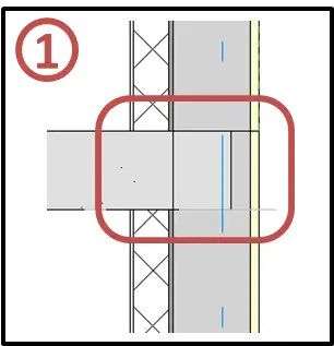 Vérification du chainage périphérique avec doublage thermique en coupe
