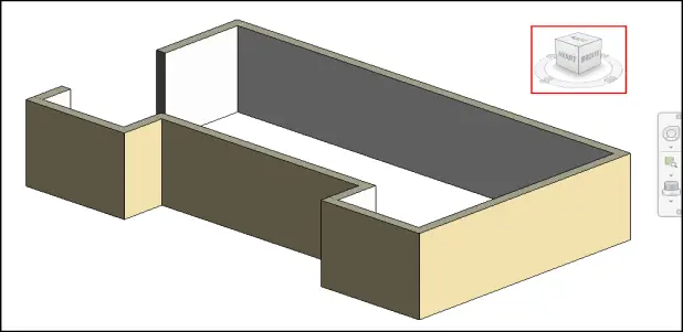 Cube de visualisation Revit pour modifier le point de vue en 3D