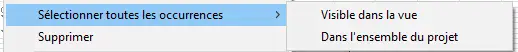 Outil Sélectionner toutes les occurrences d'un même type dans Revit